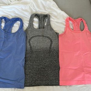 Set of 3 lululemon swiftly tech tank tops